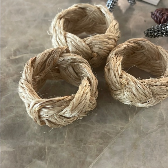 Starfish and Rope Napkin Rings Set - Picture 2 of 9